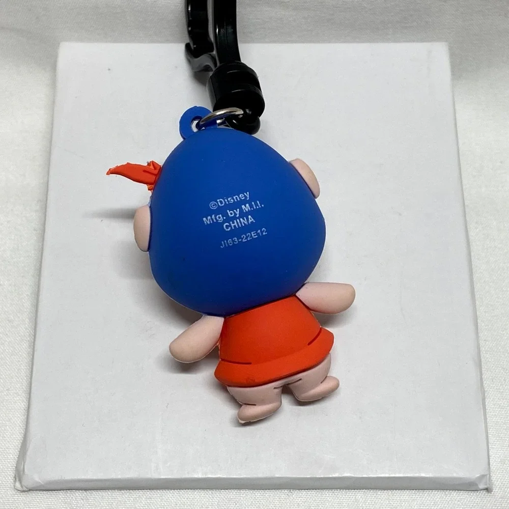 Disney Character Keychain Figure Lot 5 Keychains Goofy Dark Wing Duck + More NOS